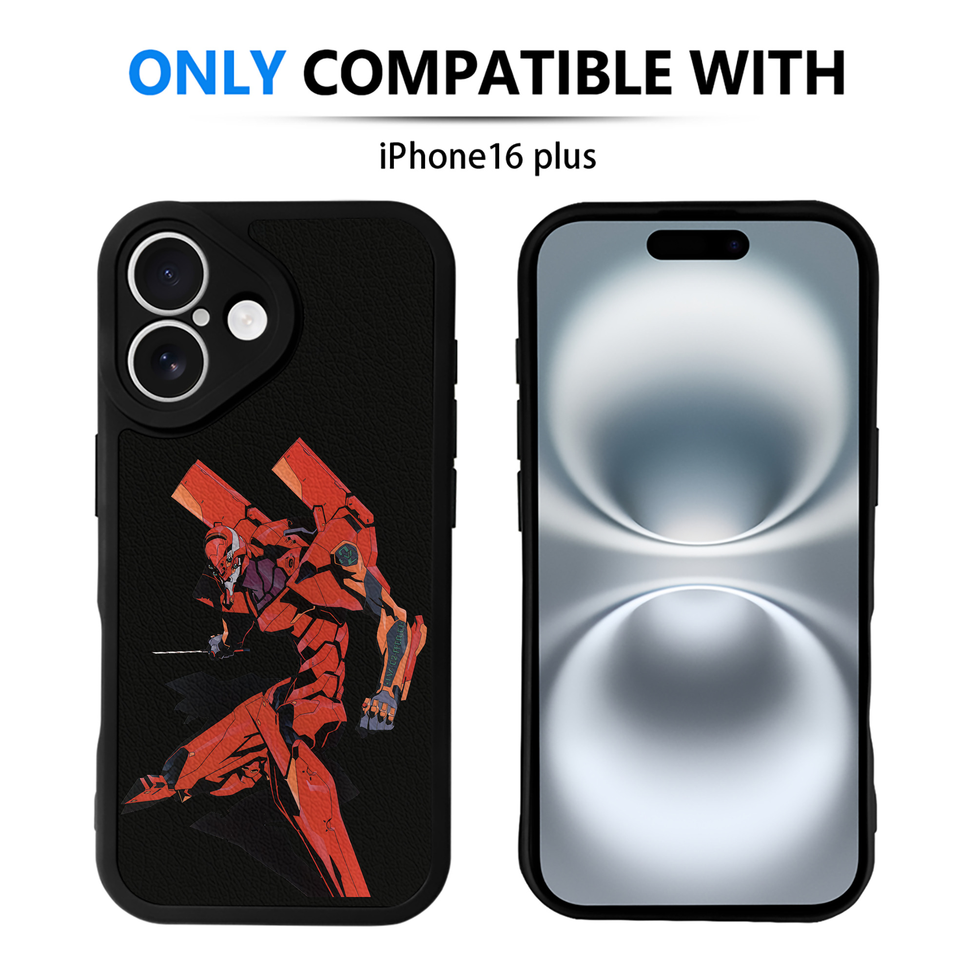 （画像用） EVA 新世紀エヴァンゲリオン 【iPhone 16シリーズ対応】シリコンスマホケース（レザー調） 材質：シリコン